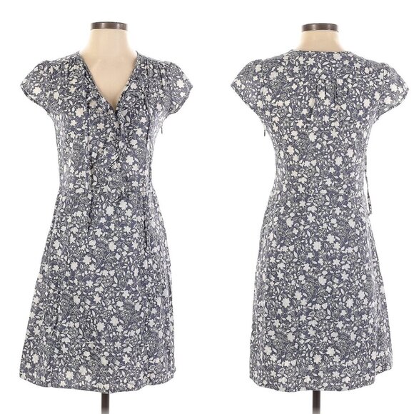 Marc By Marc Jacobs Dresses & Skirts - MARC BY MARC JACOBS Spring Summer Dress Floral Cap Sleeve Casual Blue White 2